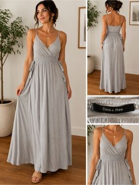 Doe & Rae light grey maxi dress size M/L